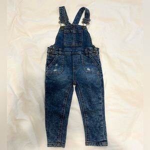 7 For all man Kind Toddler blue Denim Overalls